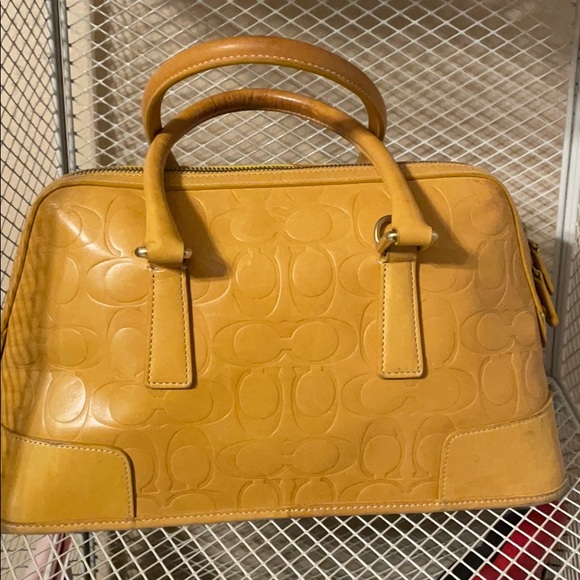 Coach Bags Coach Embossed Leather Handbag Poshmark